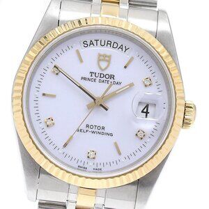 TUDOR Prince Date Day 5P diamond white Dial Automatic Men's